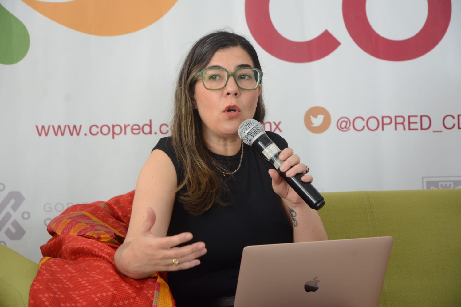 Titular del Copred, Geraldina Gonzáles