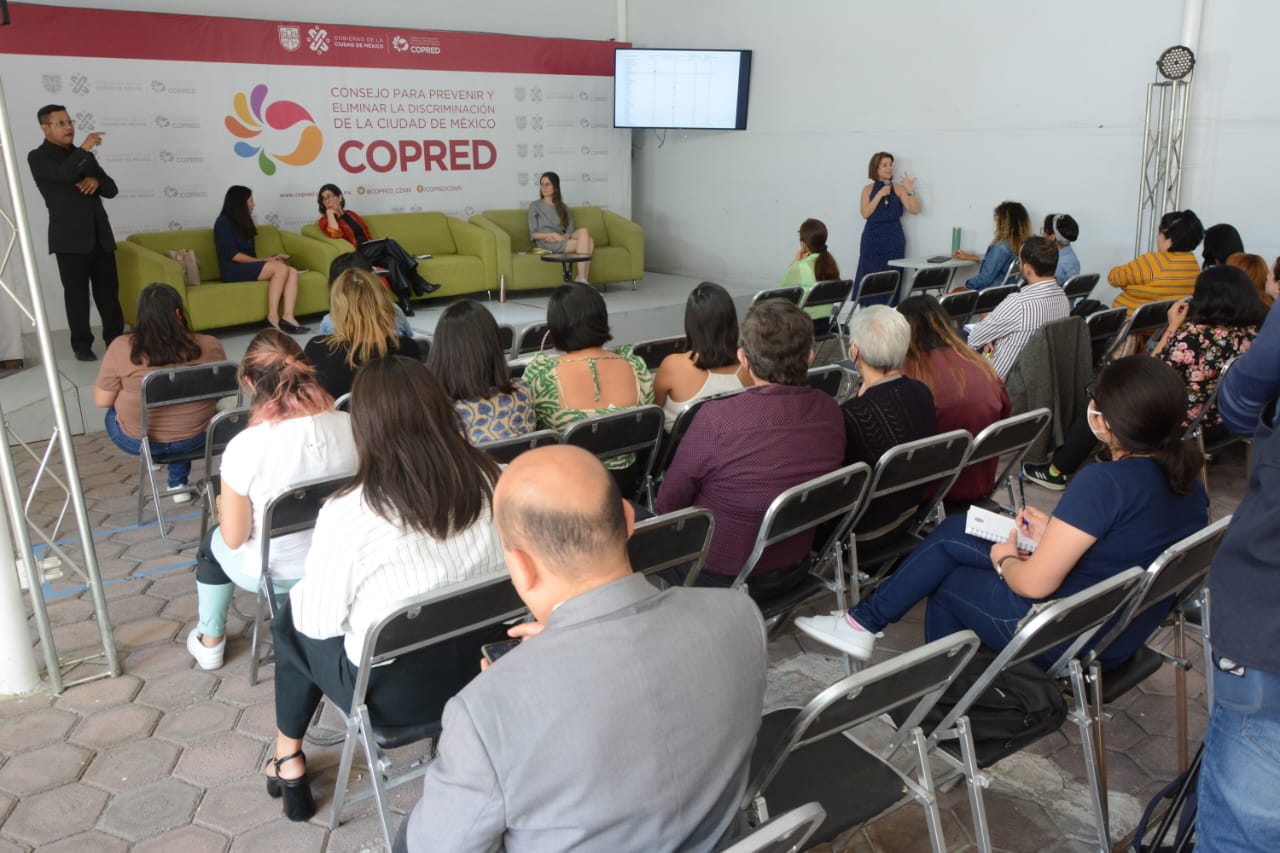 Publico asistente a la presentación de la investigación de despido por embarazo.